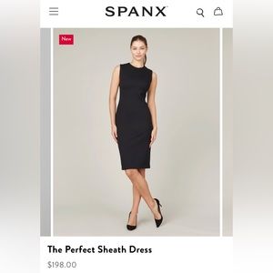 SPANX perfect sheath dress, black size M, NWT